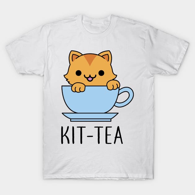 Kitten - Kit-Tea T-Shirt by redbarron